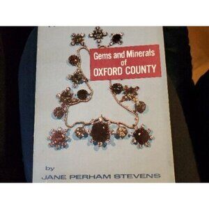 MAINE'S TREASURE CHEST GEMS And MINERALS, Signed By JANE PERHAM STEVENS-1972